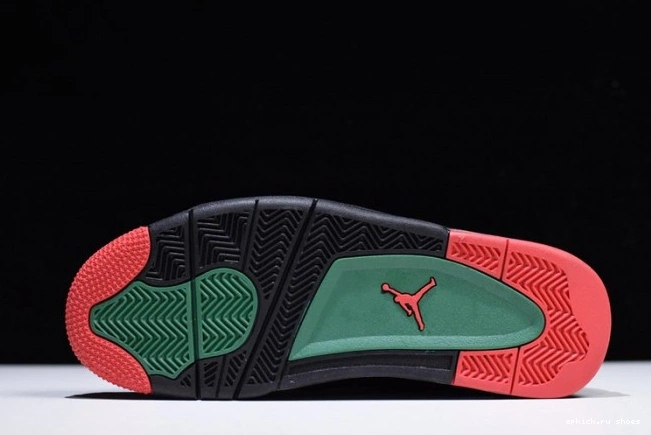 Cheap 4 GUCC AQ3816-063 Jordan Red Air NRG Black Green-Varsity Gorge 0729